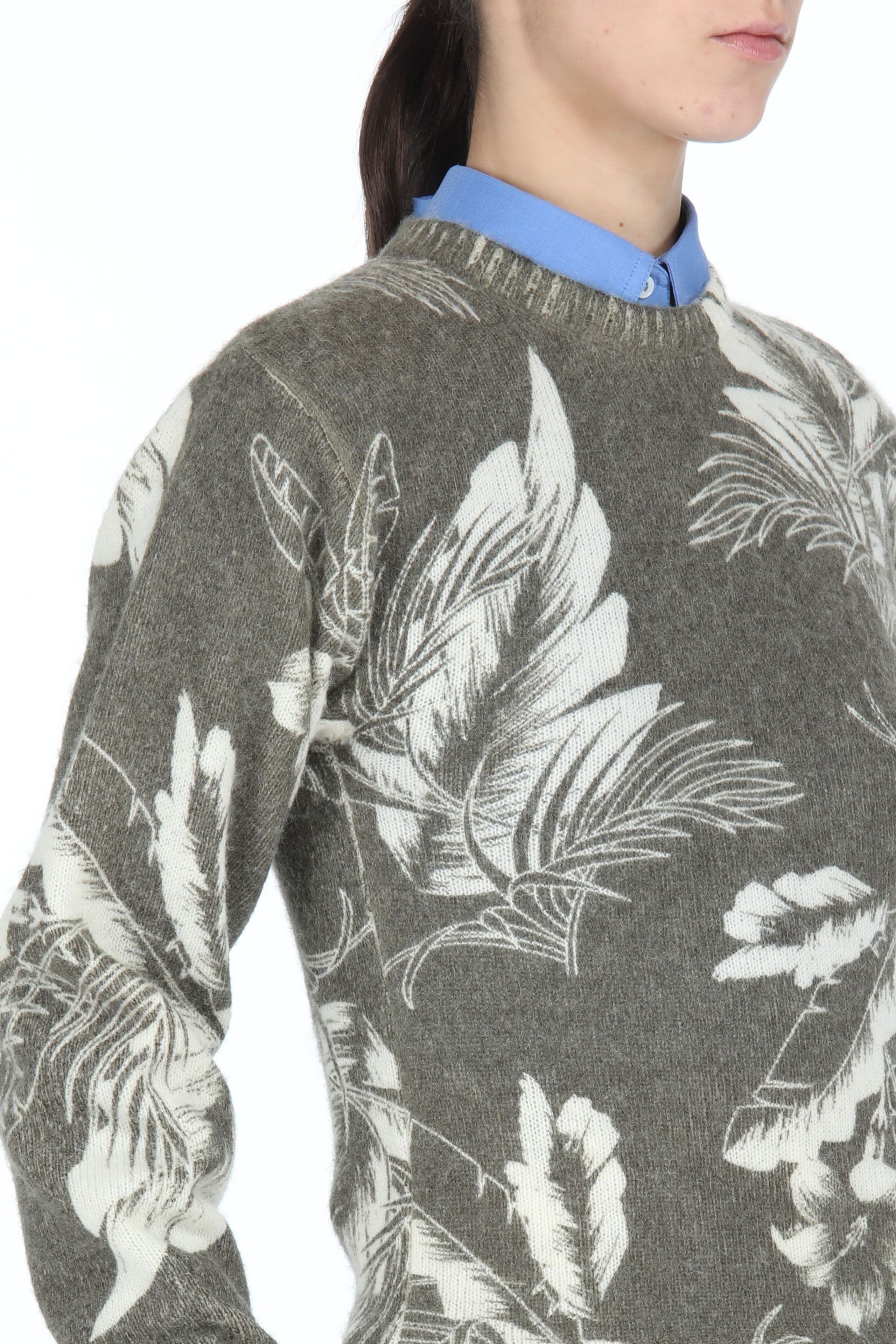FLORAL-JACQUARD SWEATER - 5