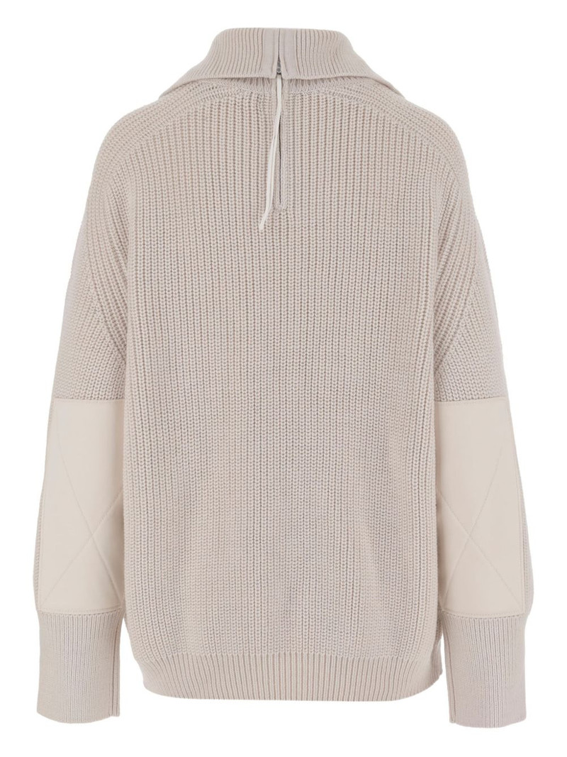 Carven zip-neck wool sweater outlook