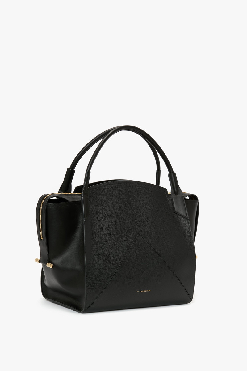Victoria Bag In Black Grained Leather 2