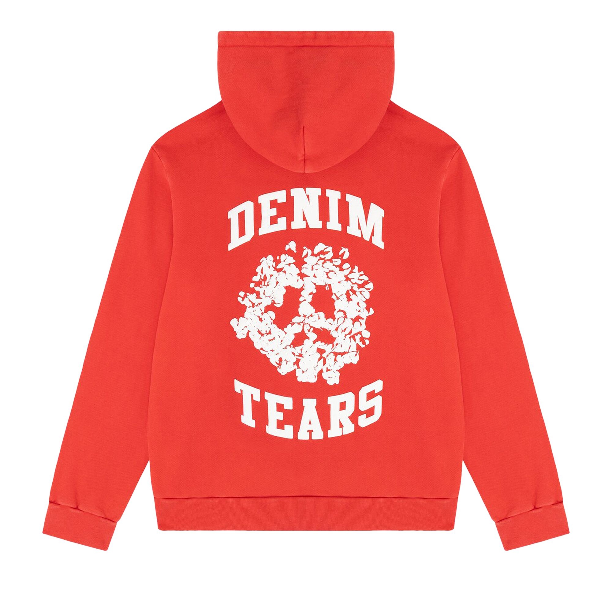 Denim Tears University Zip Hoodie 'Red' - 2