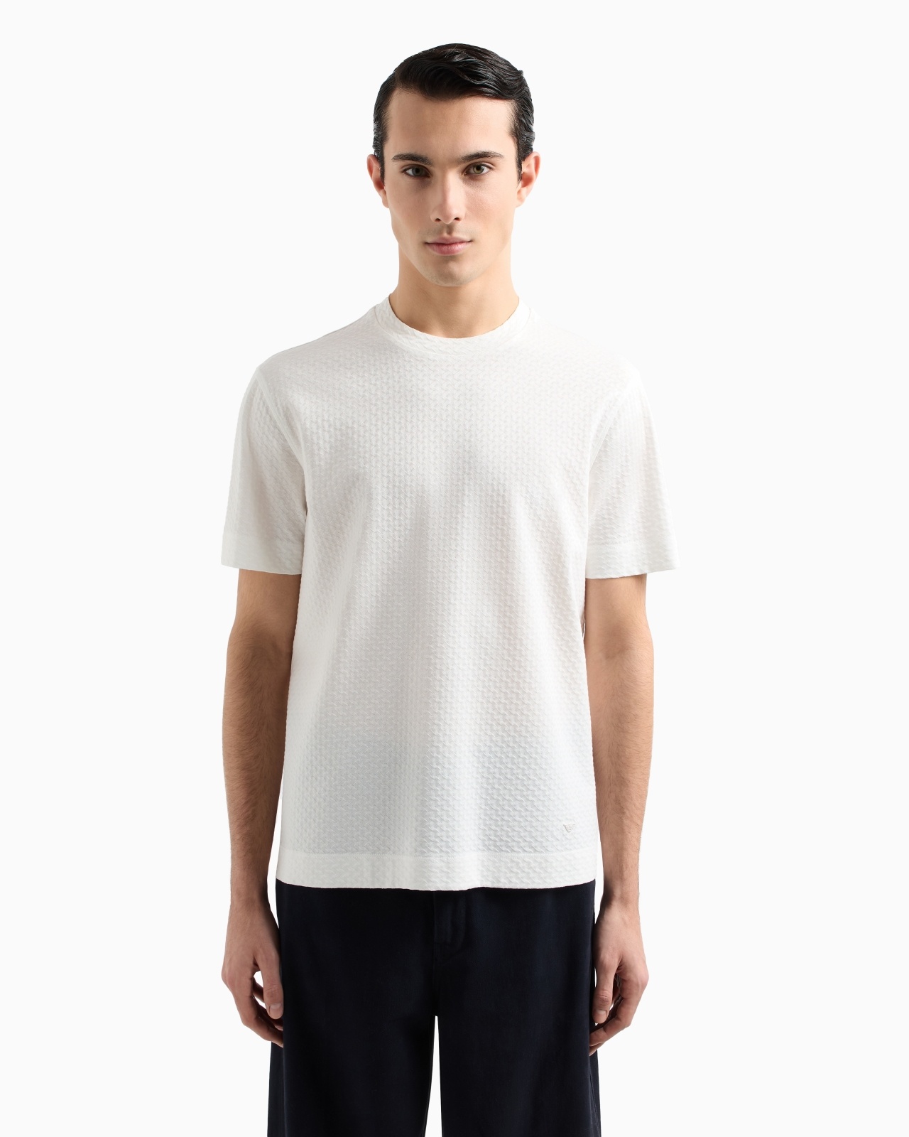 JACQUARD JERSEY T-SHIRT - 4