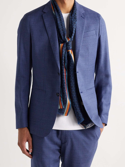 Paul Smith Virgin Wool and Silk-Blend Jacquard Scarf outlook