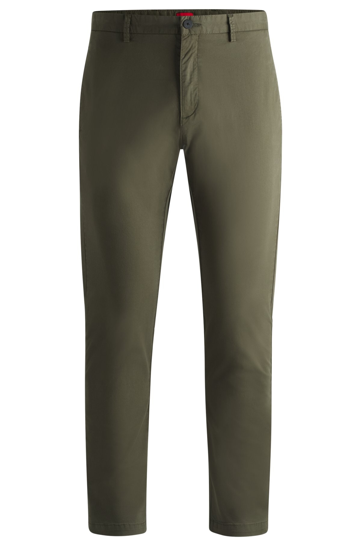 SLIM-FIT CHINOS IN STRETCH-COTTON GABARDINE - 1
