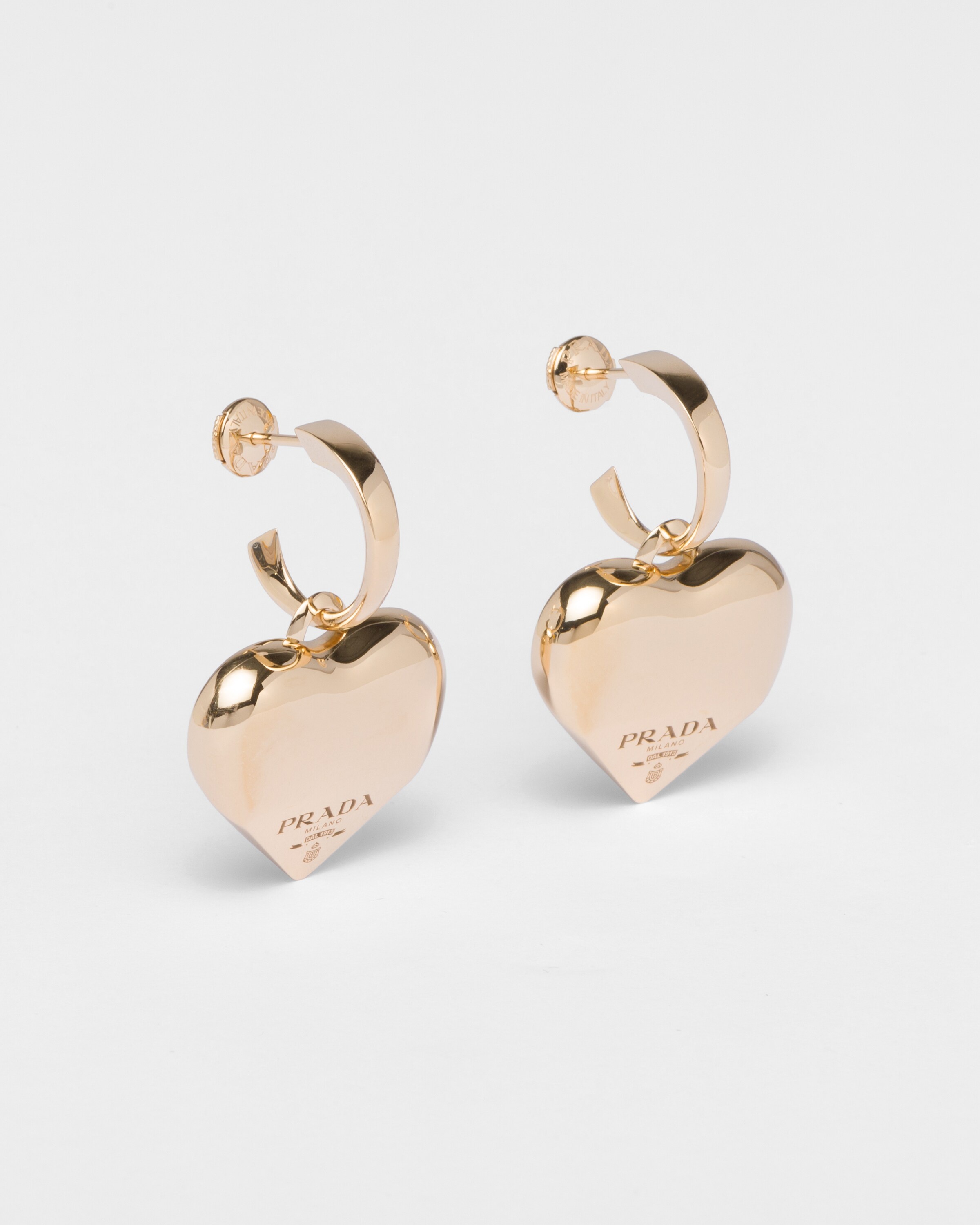 Eternal Gold medium drop earrings in yellow gold - 3