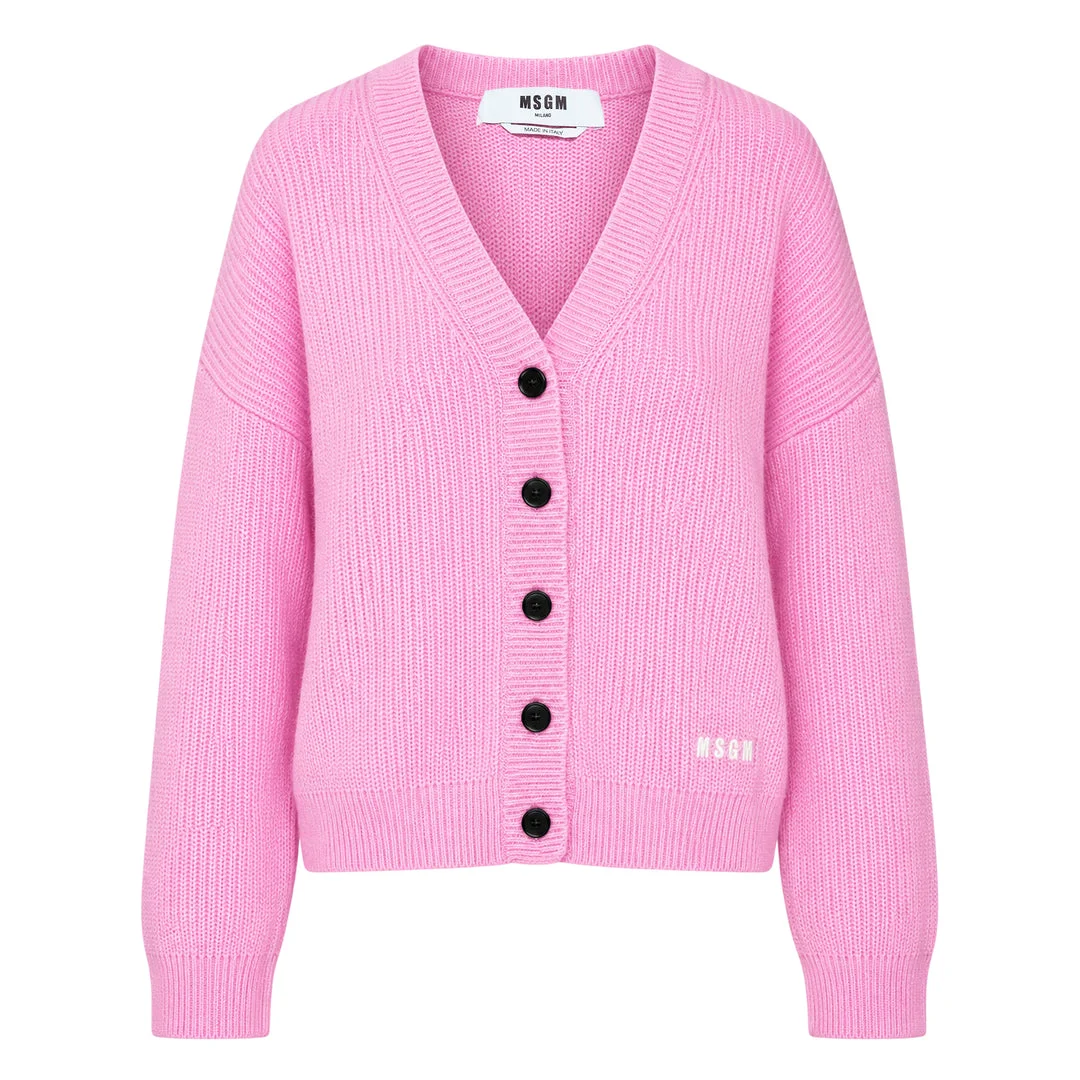 V-Neck Cardigan - 1