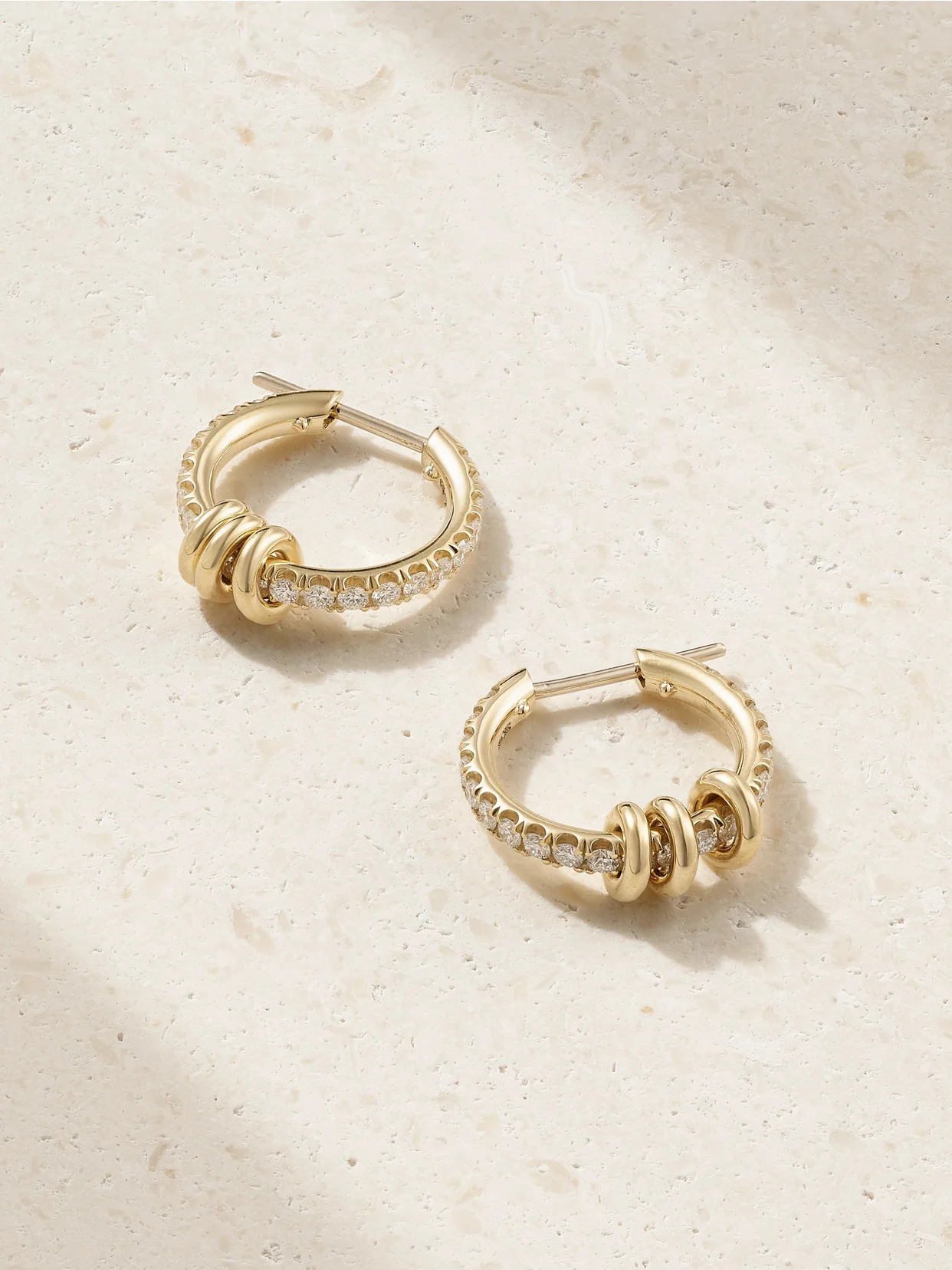 Ara 18-karat Gold Diamond Hoop Earrings - 1
