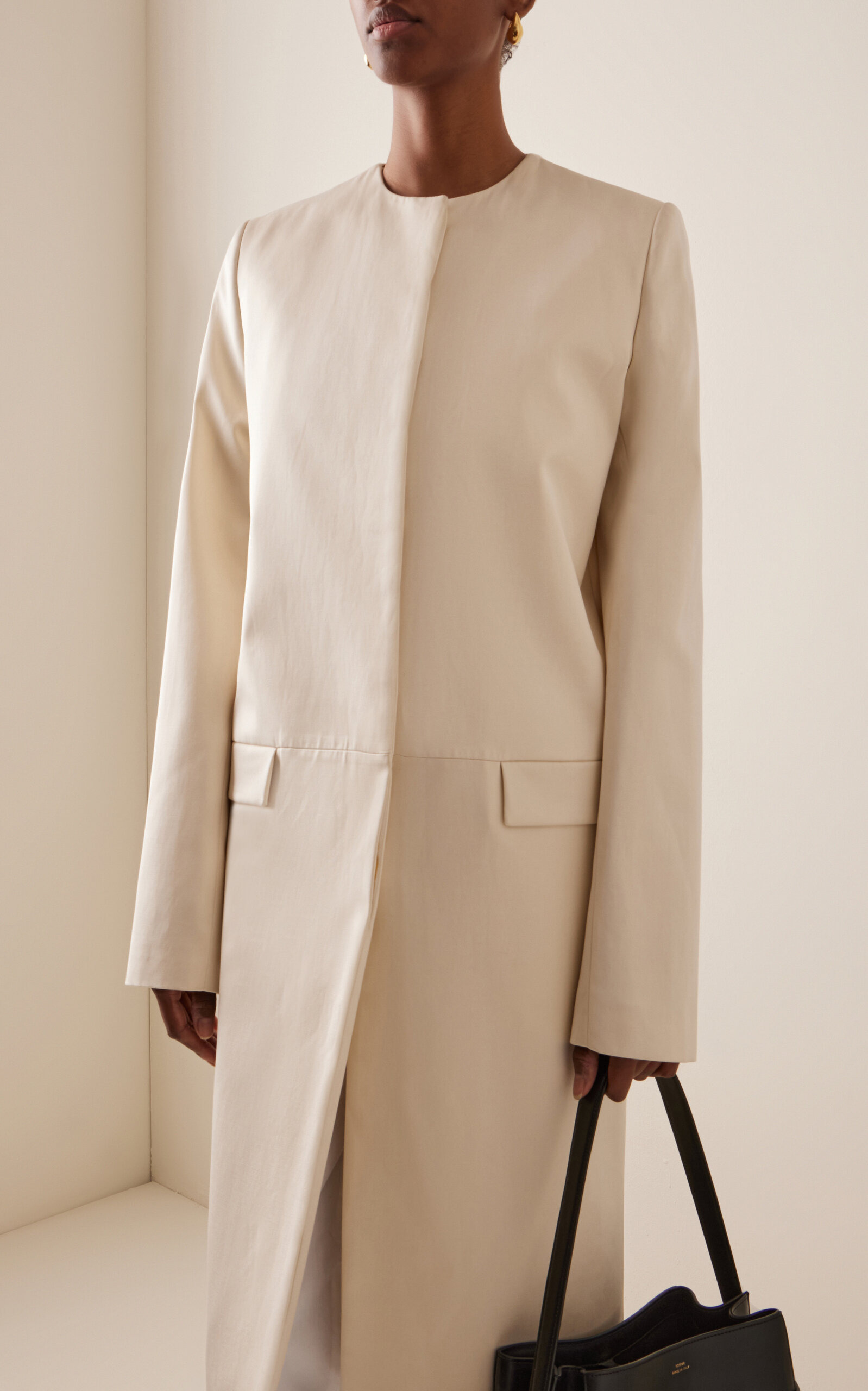 Chintz Woven Coat ivory - 3