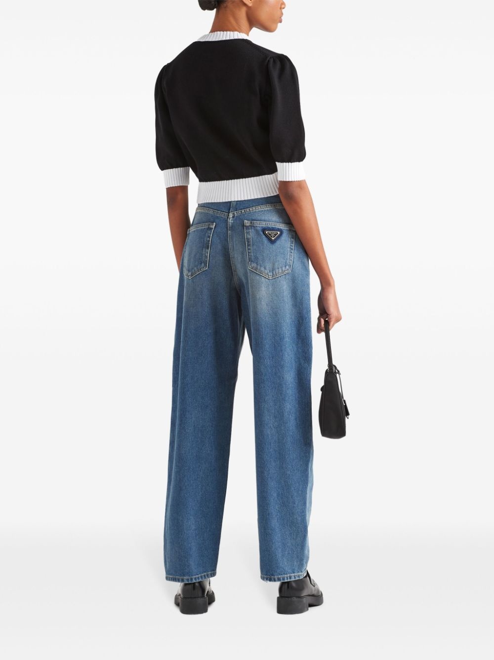 high-rise straight-leg jeans - 3