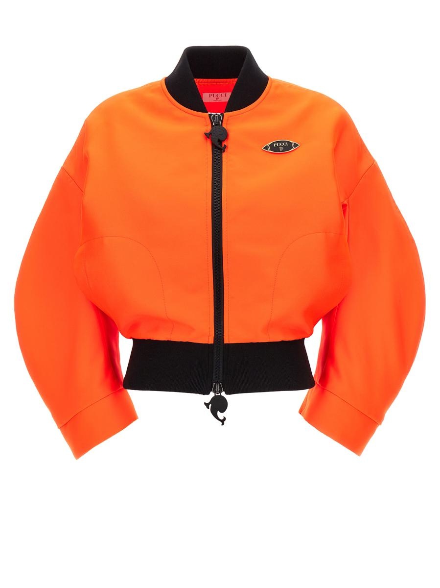 PUCCI NEON LOGO BOMBER JACKET - 1