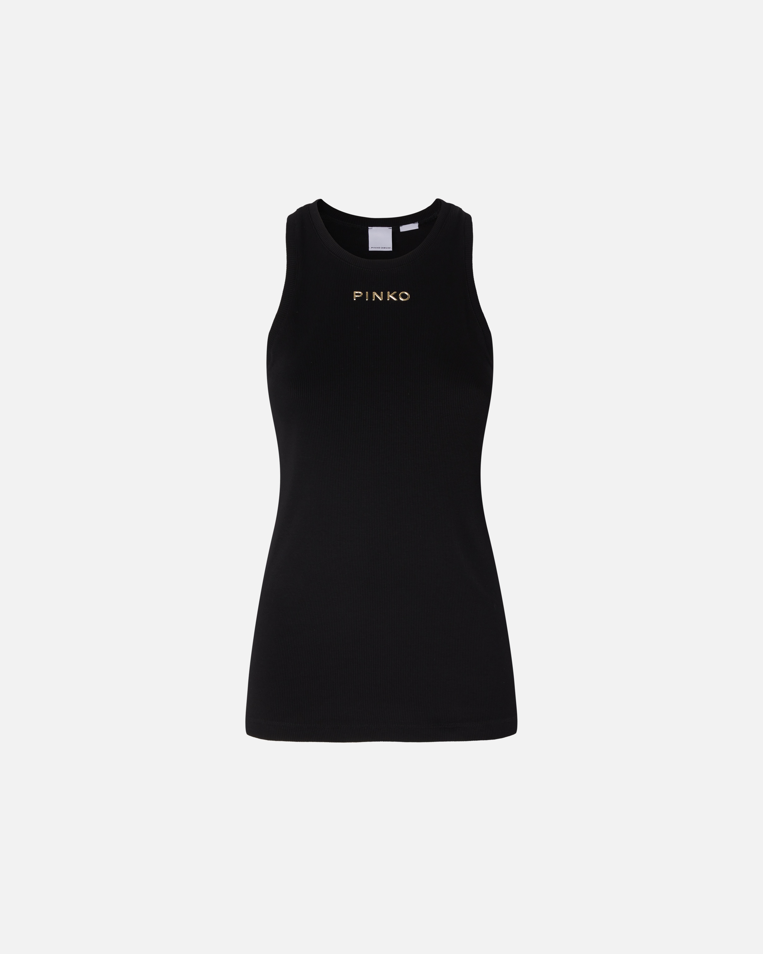 RIBBED CAMISOLE TOP WITH LOGO - 1