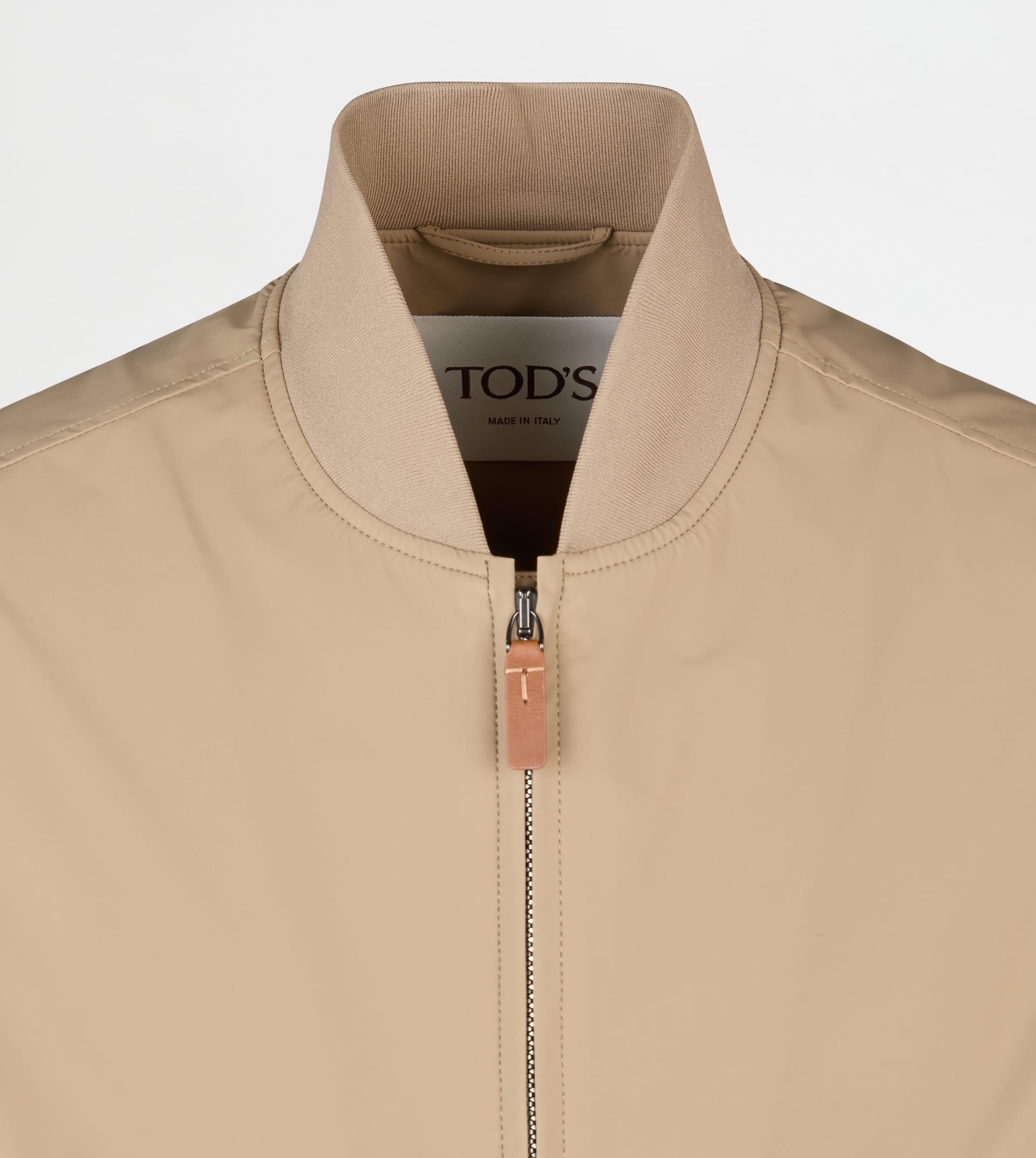 BOMBER JACKET IN TECHNICAL FABRIC - BEIGE - 6