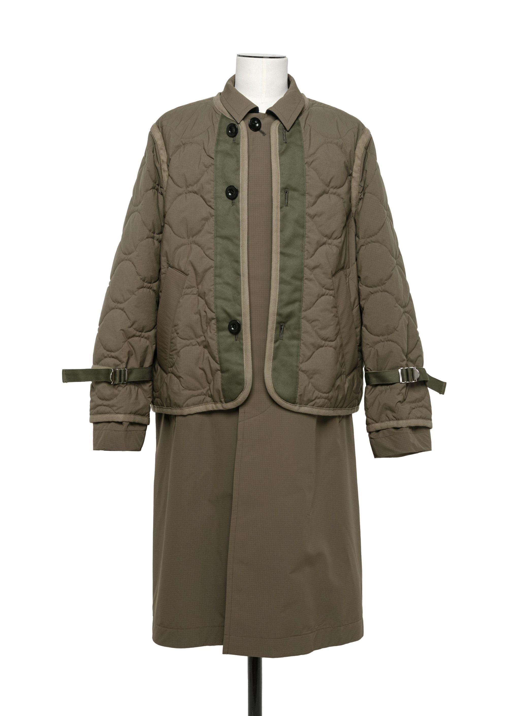 Rip Stop Quilted Coat - 1