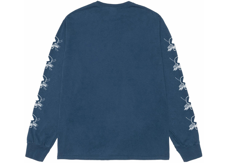 Stüssy Stussy Foils L/S Pigment Dyed Tee Navy outlook
