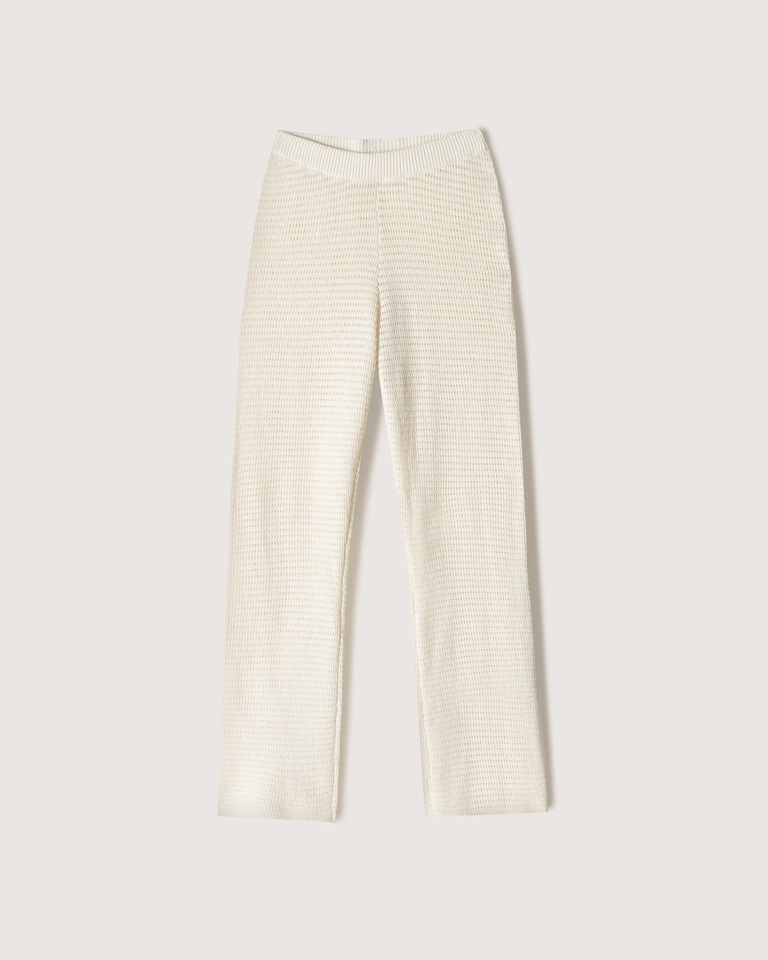 Crochet-Knit Wide-Leg Pants - 1