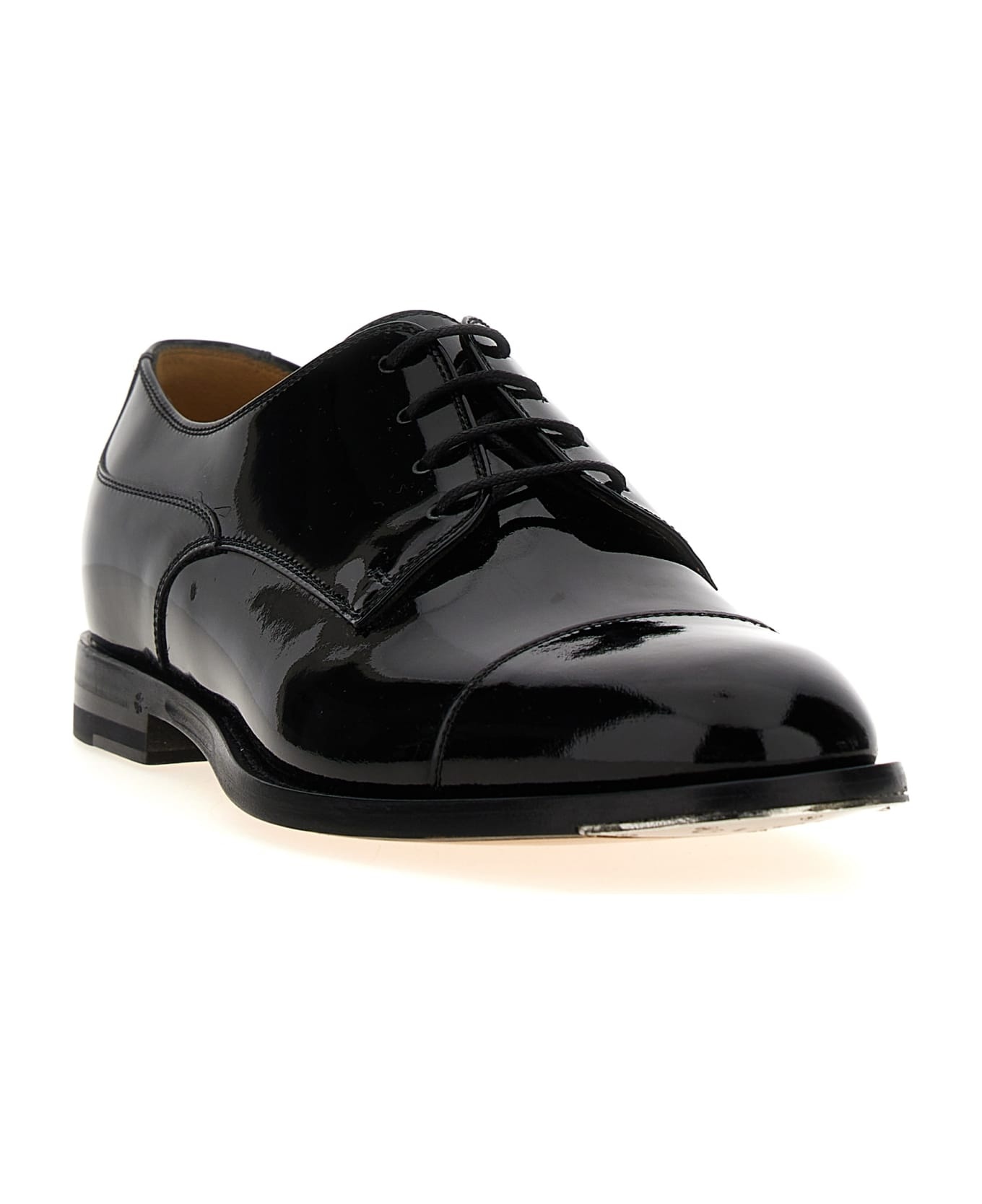 Patent Leather Lace-up Shoes - 2