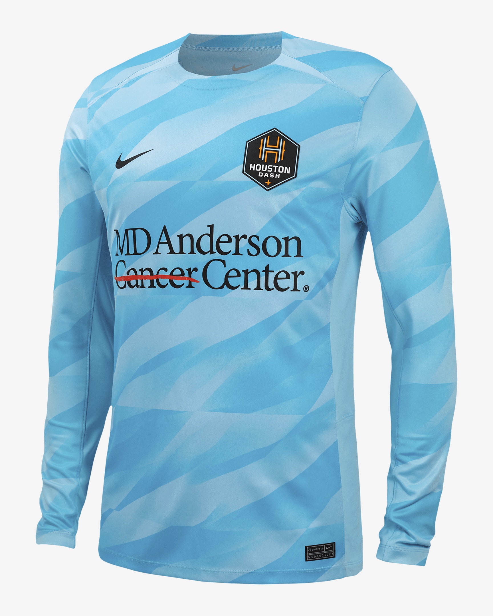 Houston Dash 2024 Goalkeeper Nike Unisex NWSL Long-Sleeve Replica Jersey - 1