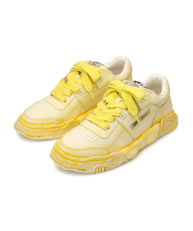 "PARKER" OG Sole Faded Effect Leather Low-top Sneaker 34