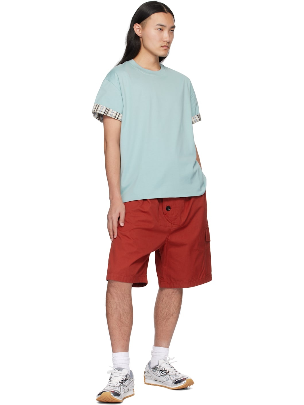 Red Light Cotton Twill Shorts - 4