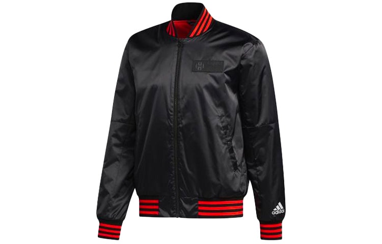 adidas Hrdn Jkt Bb Sho Casual Sports Basketball Jacket Black DX6797 - 1