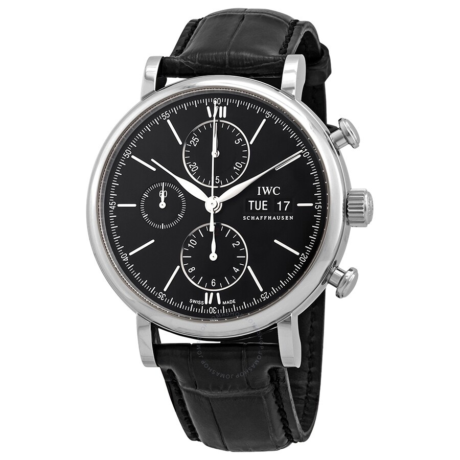 IWC Portofino Chronograph Automatic Black Dial Men's Watch 3910-29 - 1