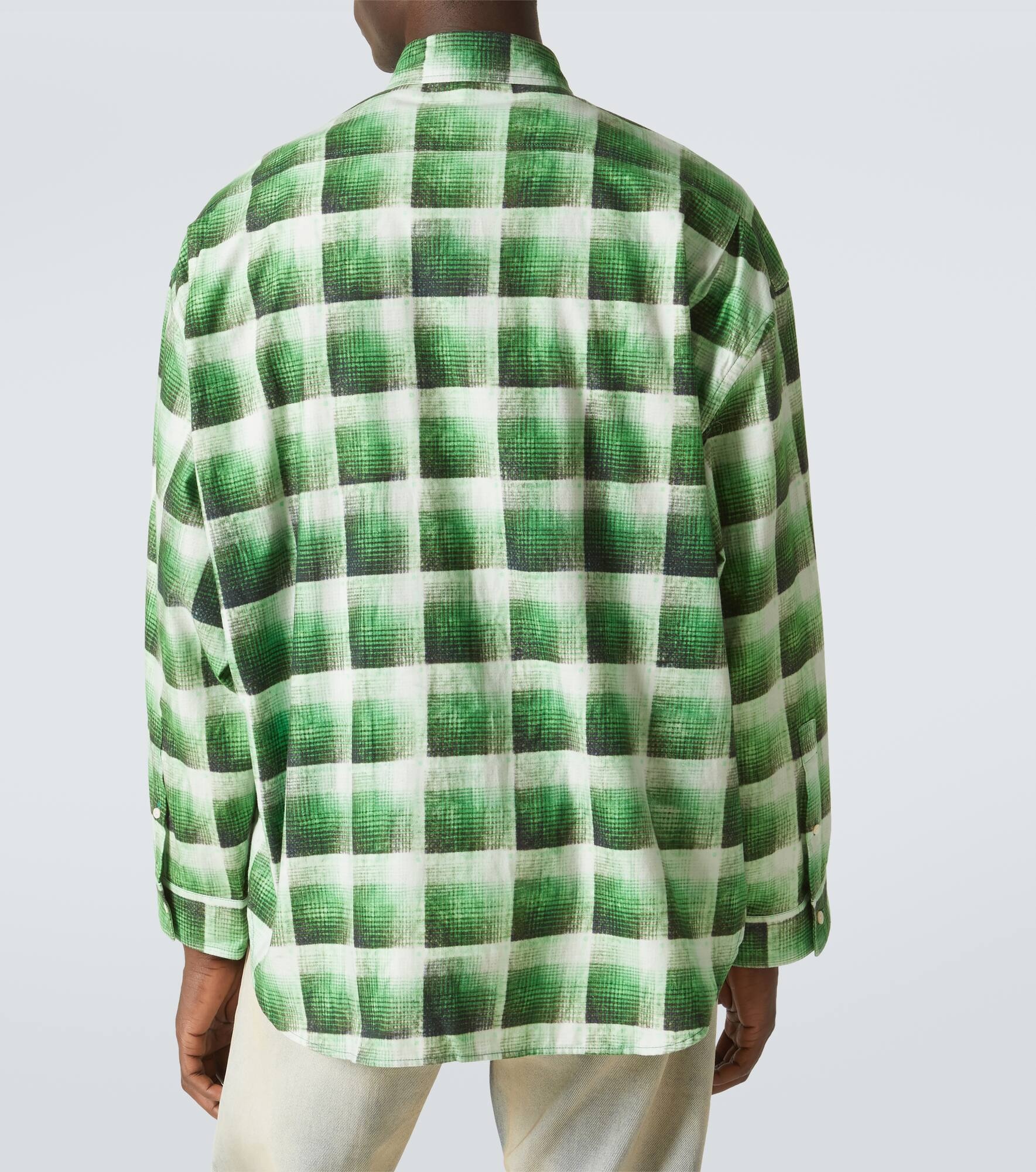 Checked cotton shirt - 4