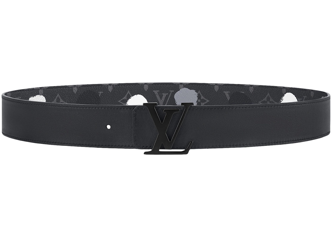 Louis Vuitton x Yayoi Kusama LV Initiales 40MM Reversible Belt Monogram Eclipse Black - 3