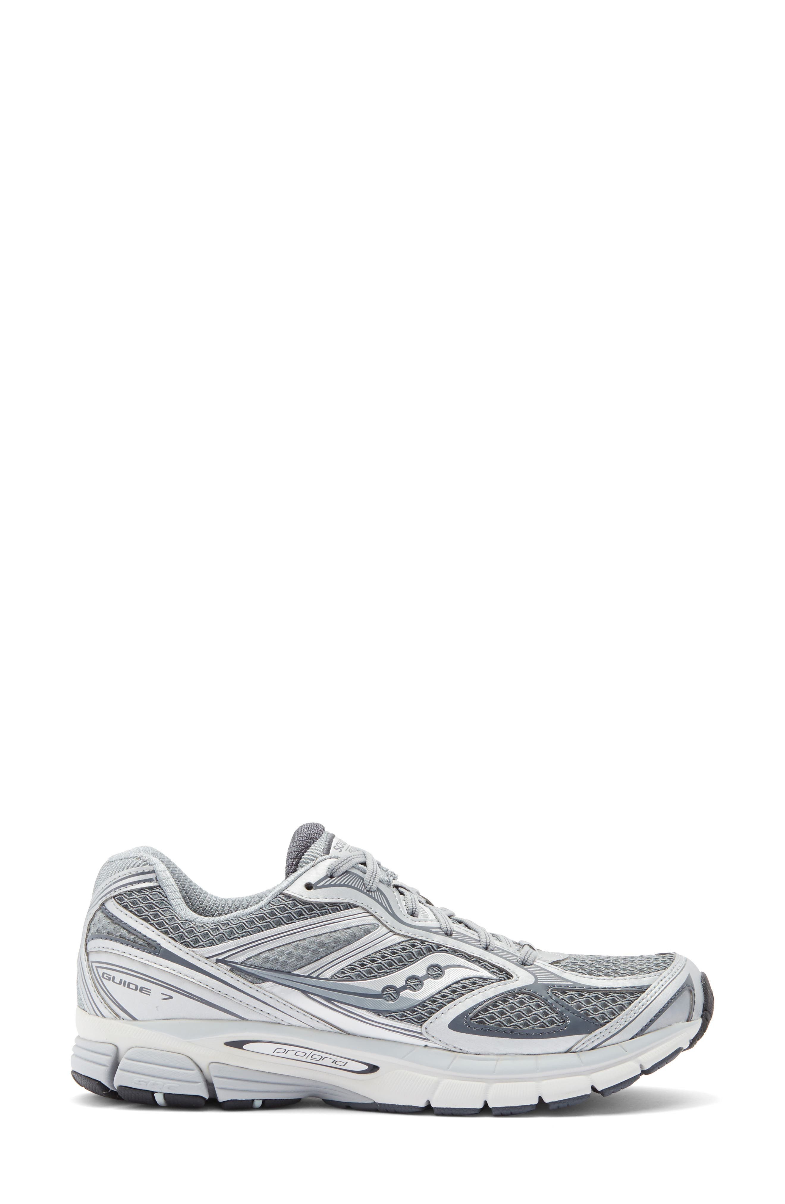 Saucony Gender Inclusive ProGrid Guide 7 Sneaker in Grey/Silver at Nordstrom - 3