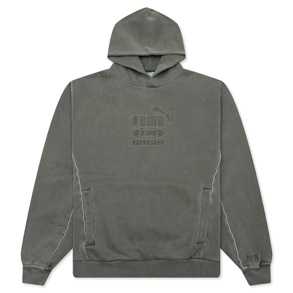 PUMA X REPRESENT GRAPHIC HOODIE - NIGHT PINE - 1