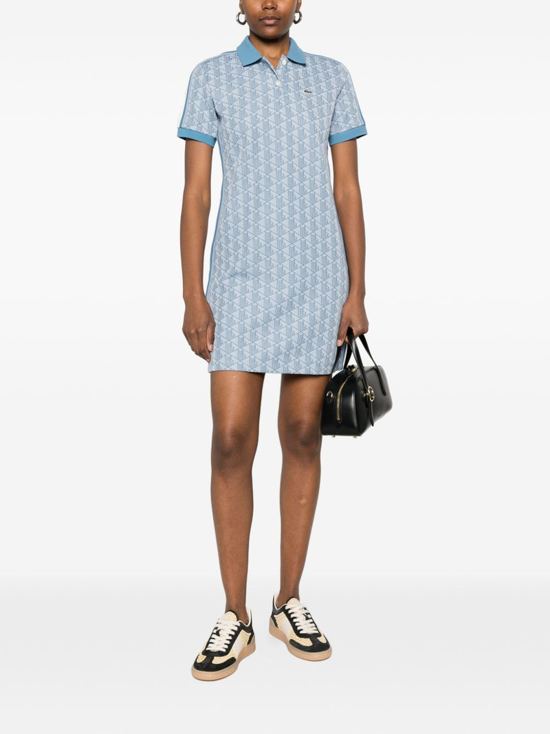 LACOSTE polo-collar mini dress outlook