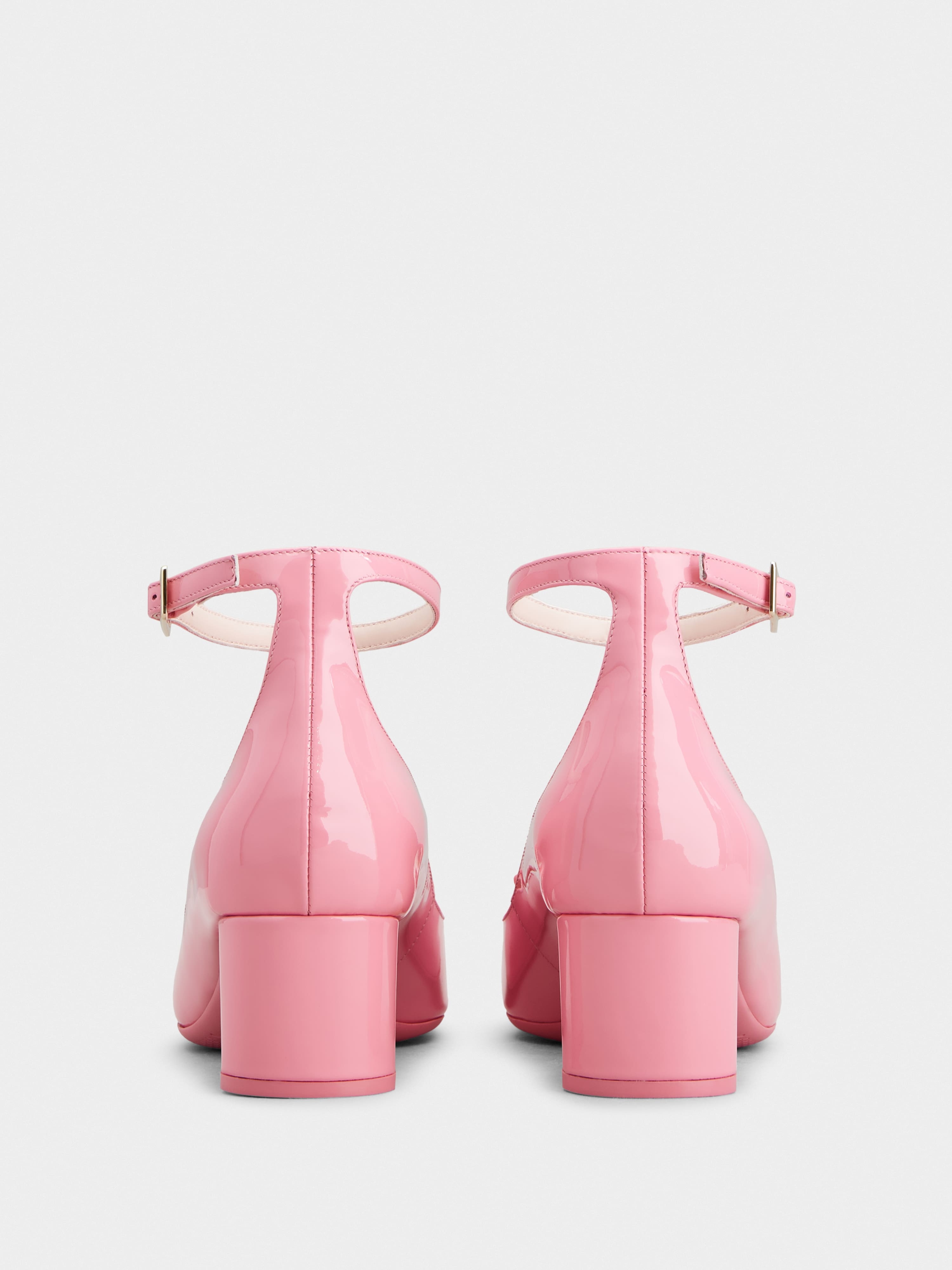 Ankle Strap Pumps in patent leather - 5