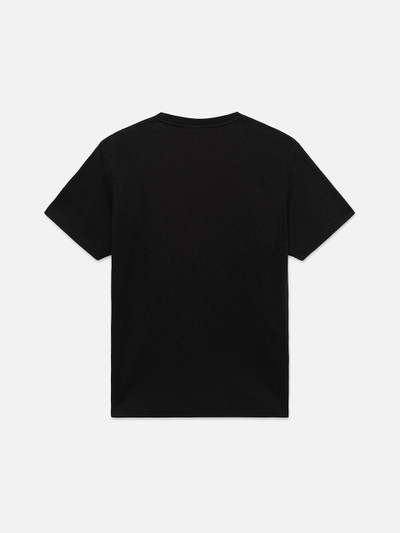 FRAME Duo Fold Tee in Noir outlook