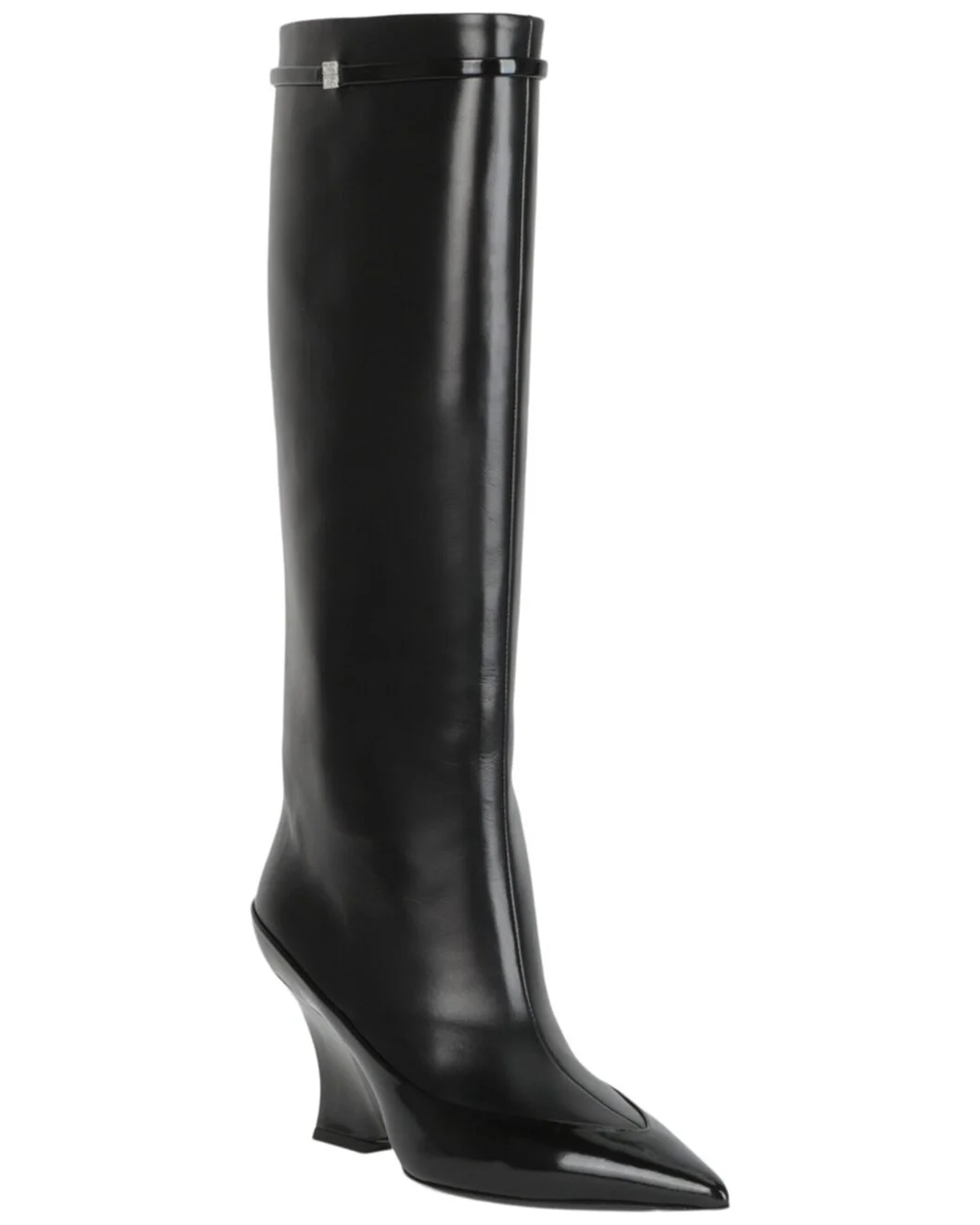 Givenchy Raven Tall Leather Wedge Boot - 1