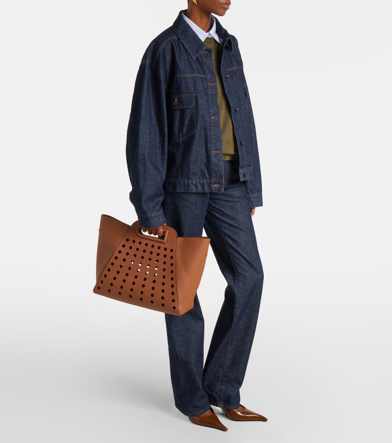 DELVAUX L' Airess MM leather tote bag outlook