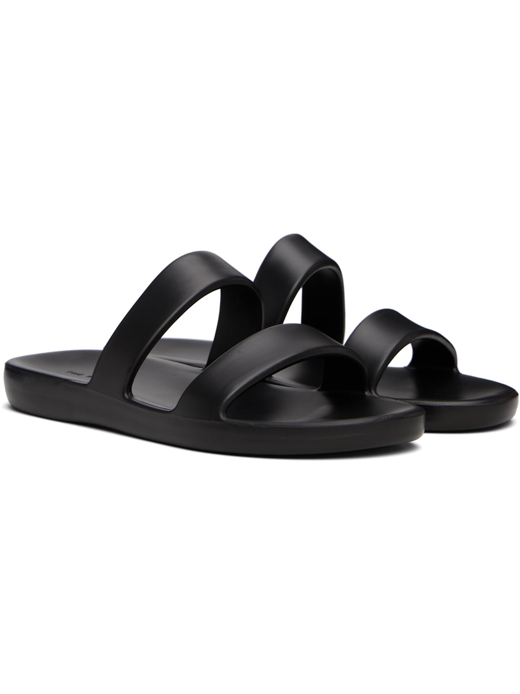 Black Foam Sandals - 4