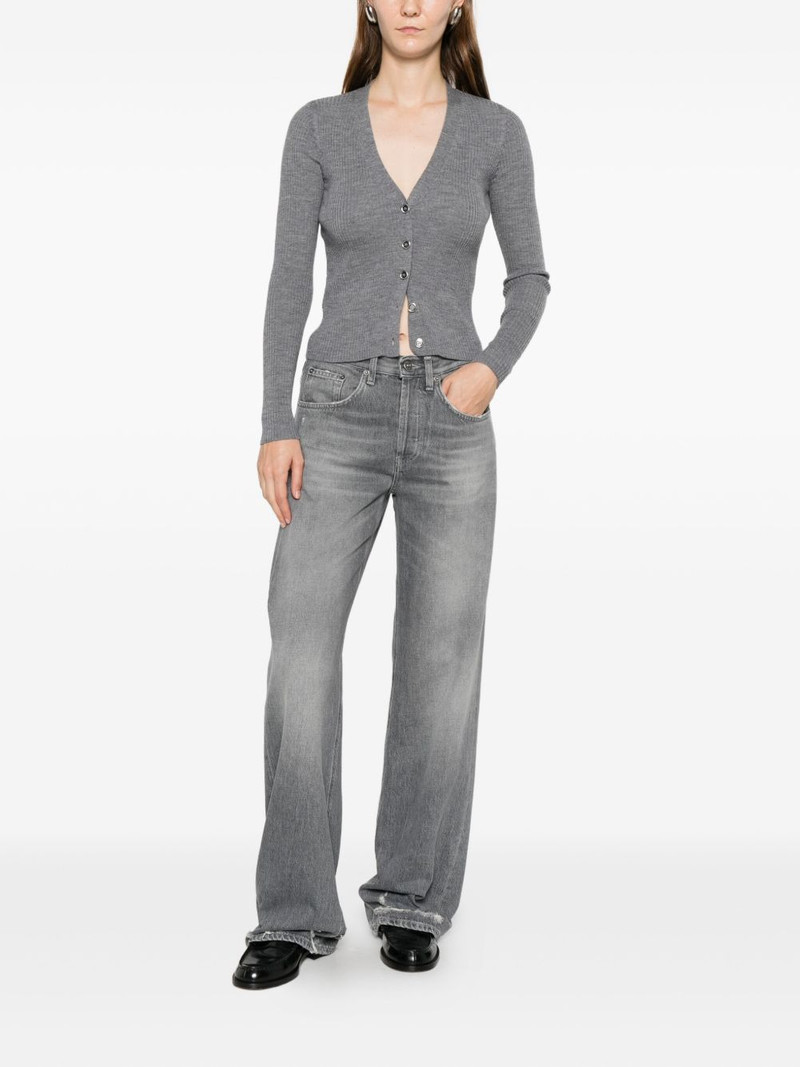 PINKO button ribbed cardigan outlook