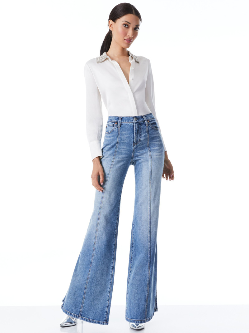 TIMOTHY LOW RISE JEAN WITH SLIT 6