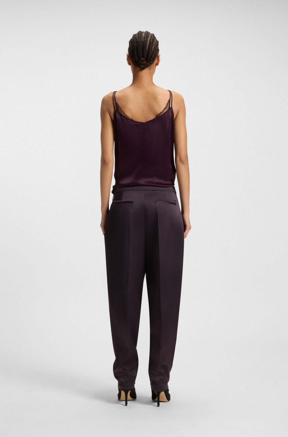 REGULAR-FIT TROUSERS WITH TAPERED LEG - 4