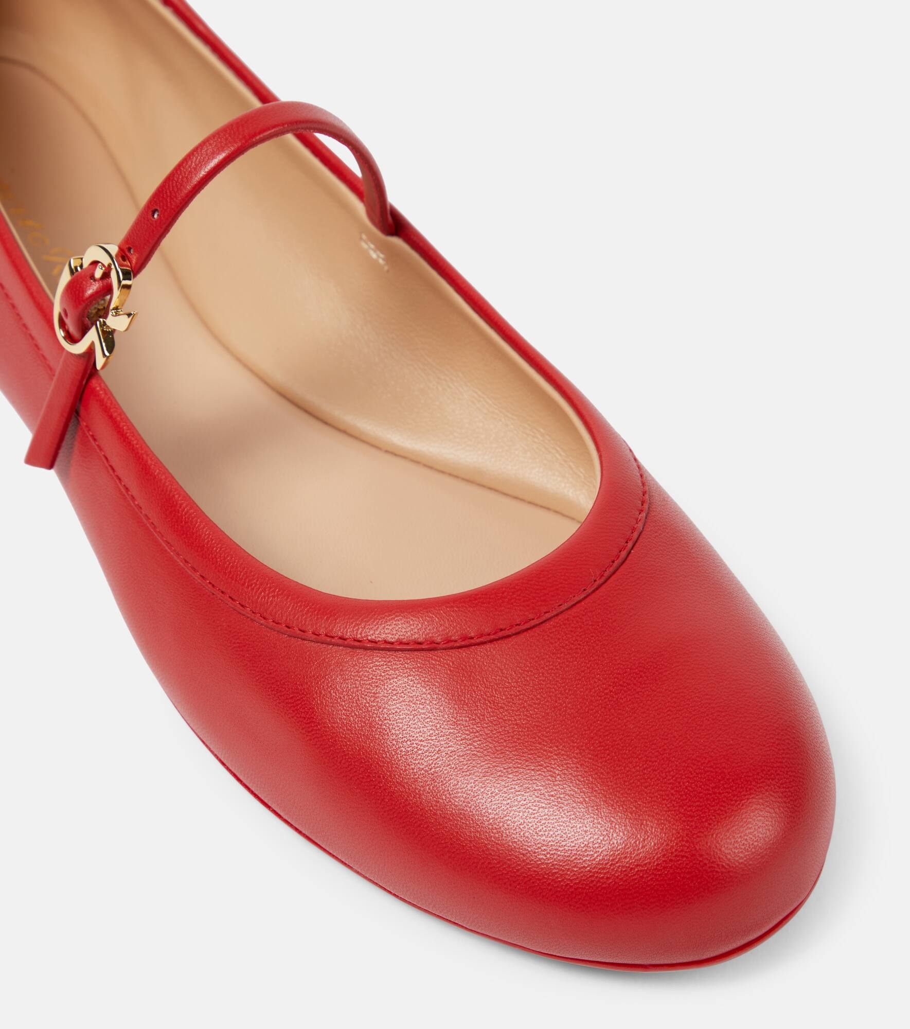 Carla leather Mary Jane flats - 6