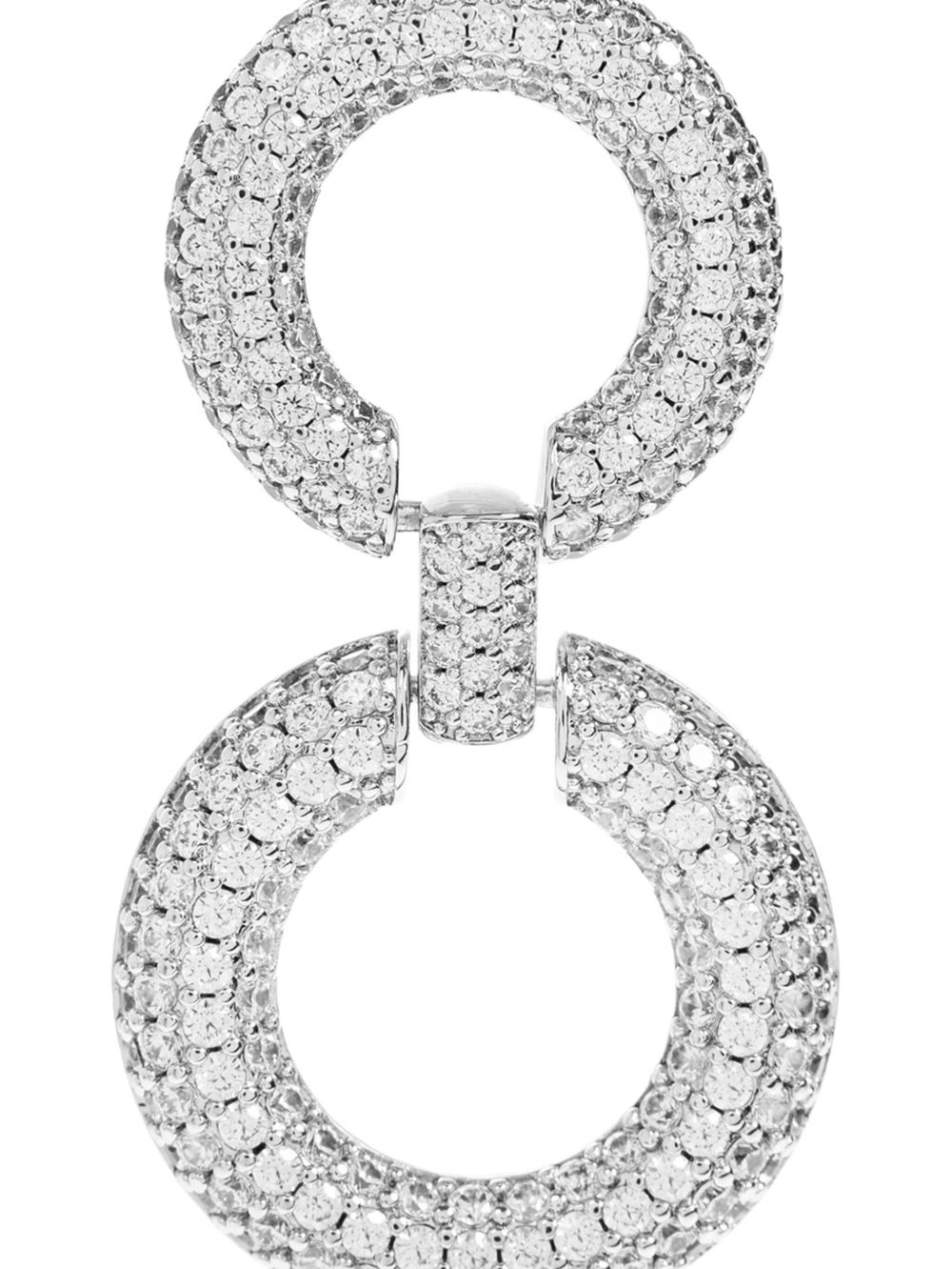crystal-embellishment earrings - 4