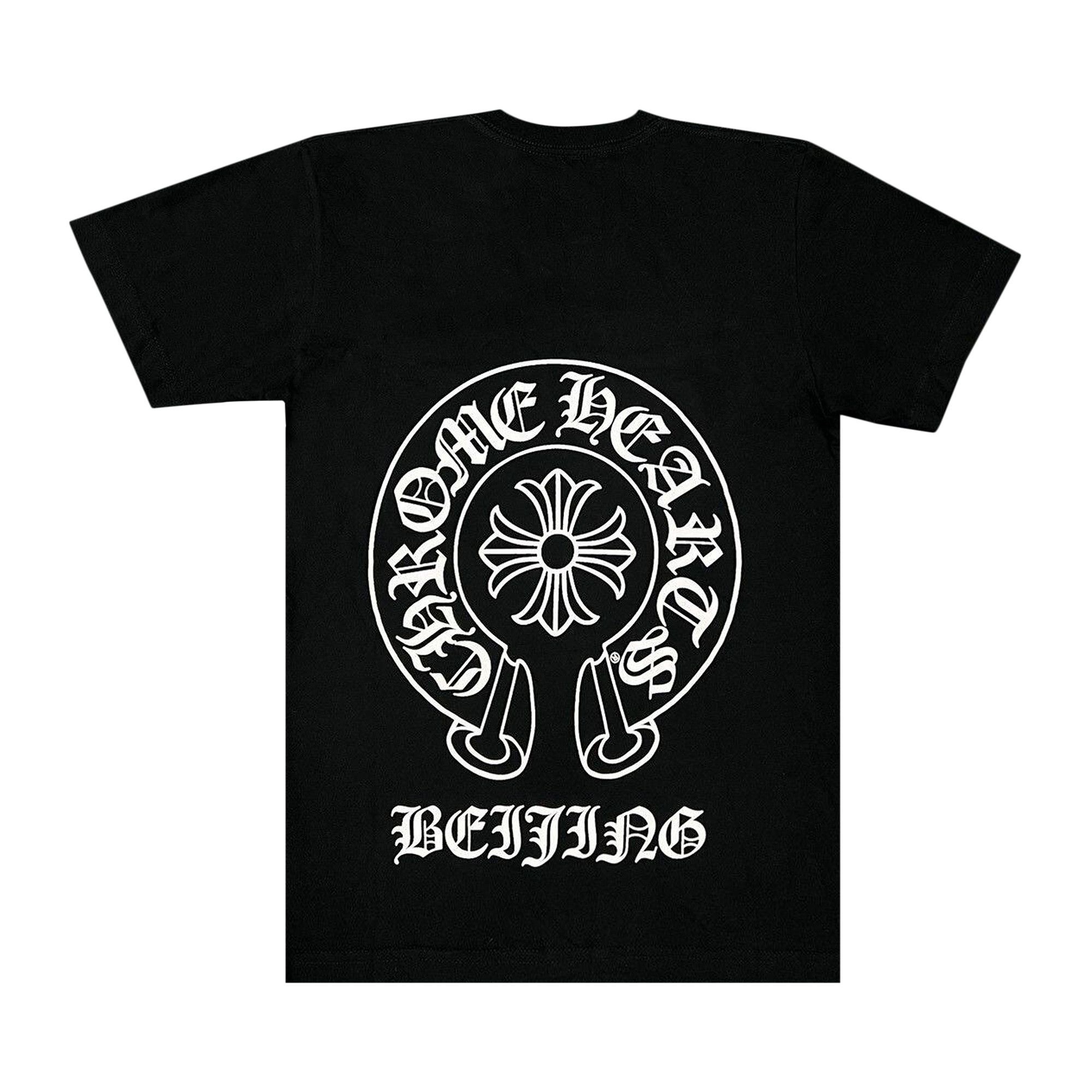 Chrome Hearts Beijing Exclusive Horseshoe Logo Pocket T-Shirt 'Black' - 2