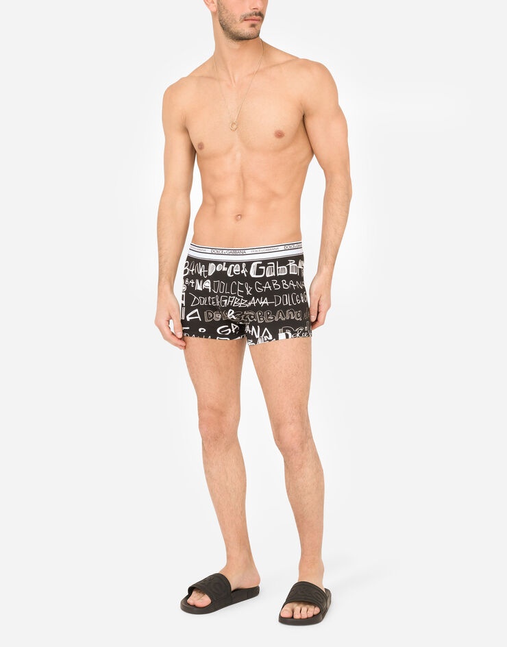 Logo-print two-way stretch cotton boxers - 2