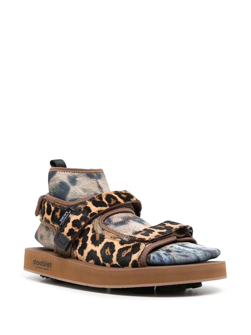 animal-foot layered sandals - 2
