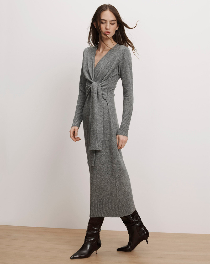 VERONICA BEARD SALOMEZ WRAP MIDI DRESS outlook