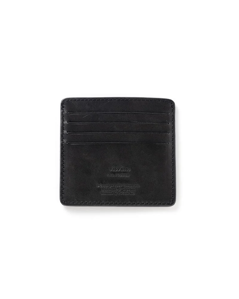 LEATHER CARD CASE NAVY - 1