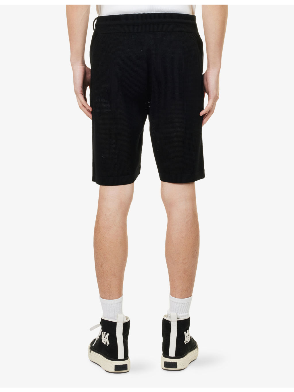 Club Amiri Crochet Woven Shorts - 4