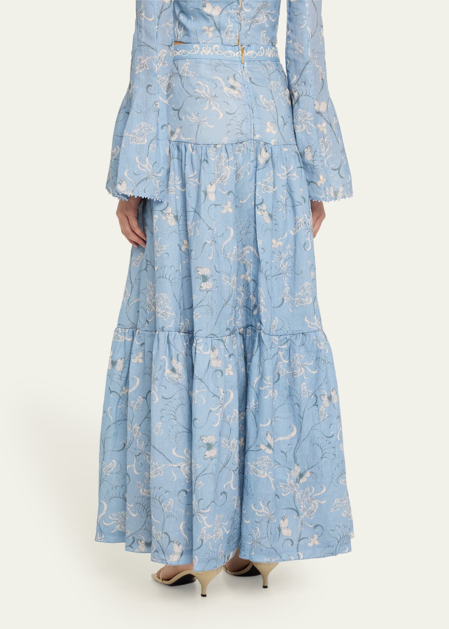 Lymanopoda Anis Linen Maxi Skirt - 3