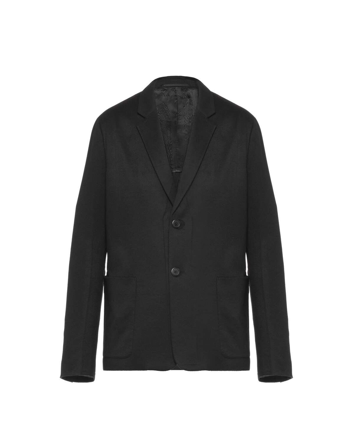 Single-breasted cashmere jacket - 1