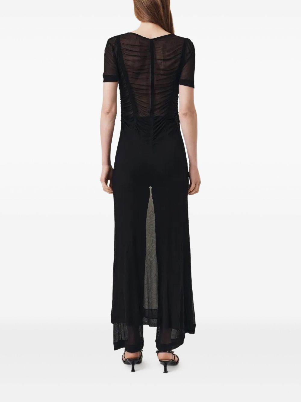 short-sleeves maxi dress - 4