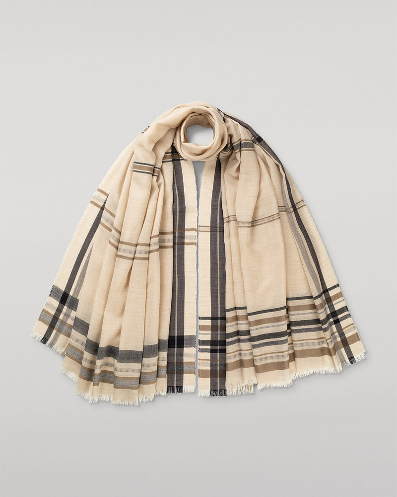 Helmina Natural Cashmere Scarf 1