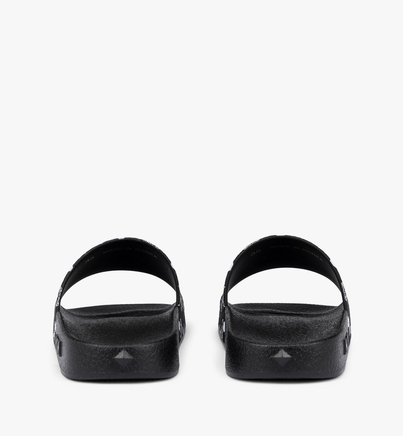 Monogram Print Rubber Slides 3